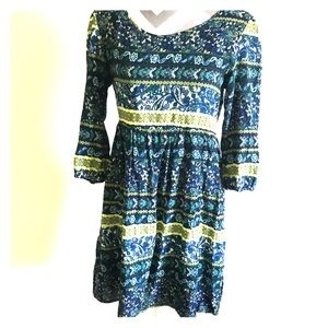 Paisley printed dress